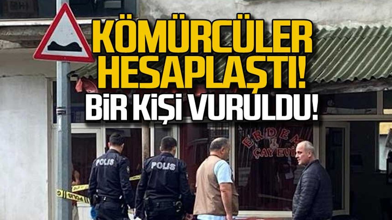 Zonguldak'ta kömürcüler hesaplaştı! 1 kişi vuruldu!