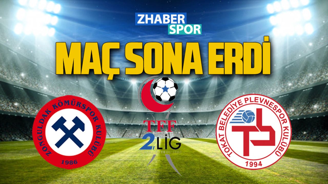 Zonguldak Kömürspor-Tokat Belediye Plevnespor maçı sona erdi!