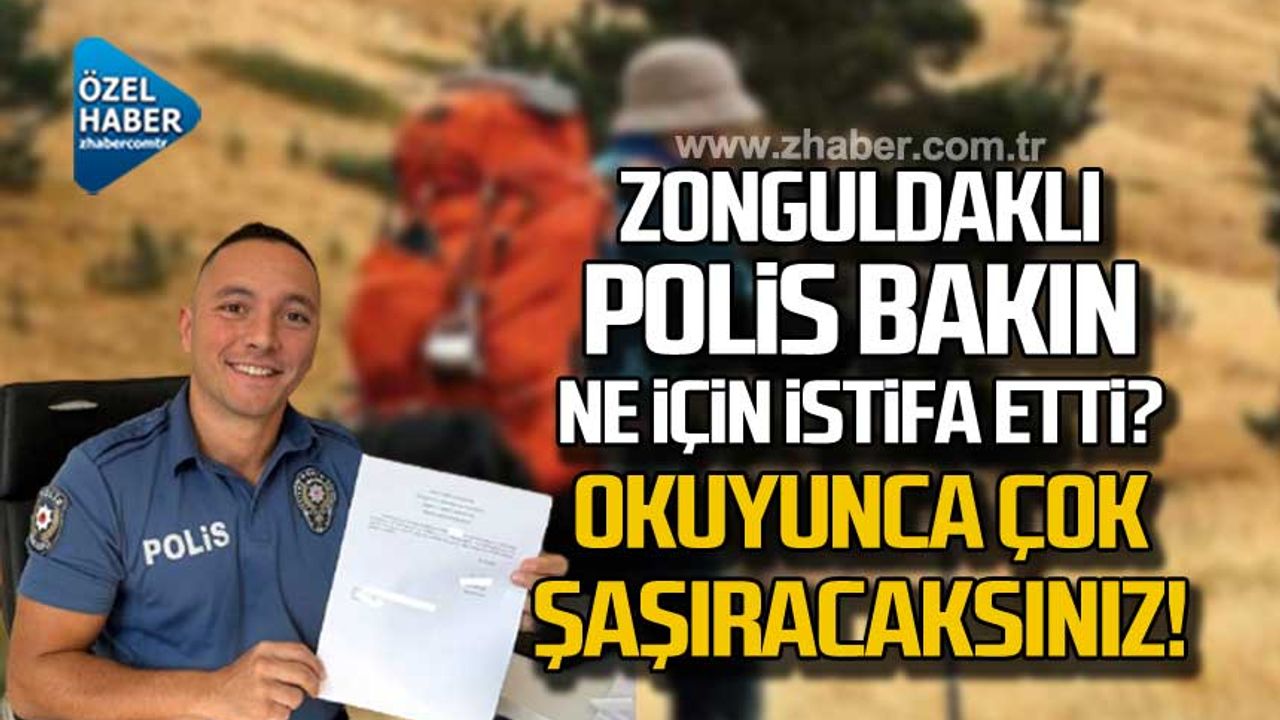 Zonguldaklı polis Melih Bektaş dünyayı gezmek için istifa etti!