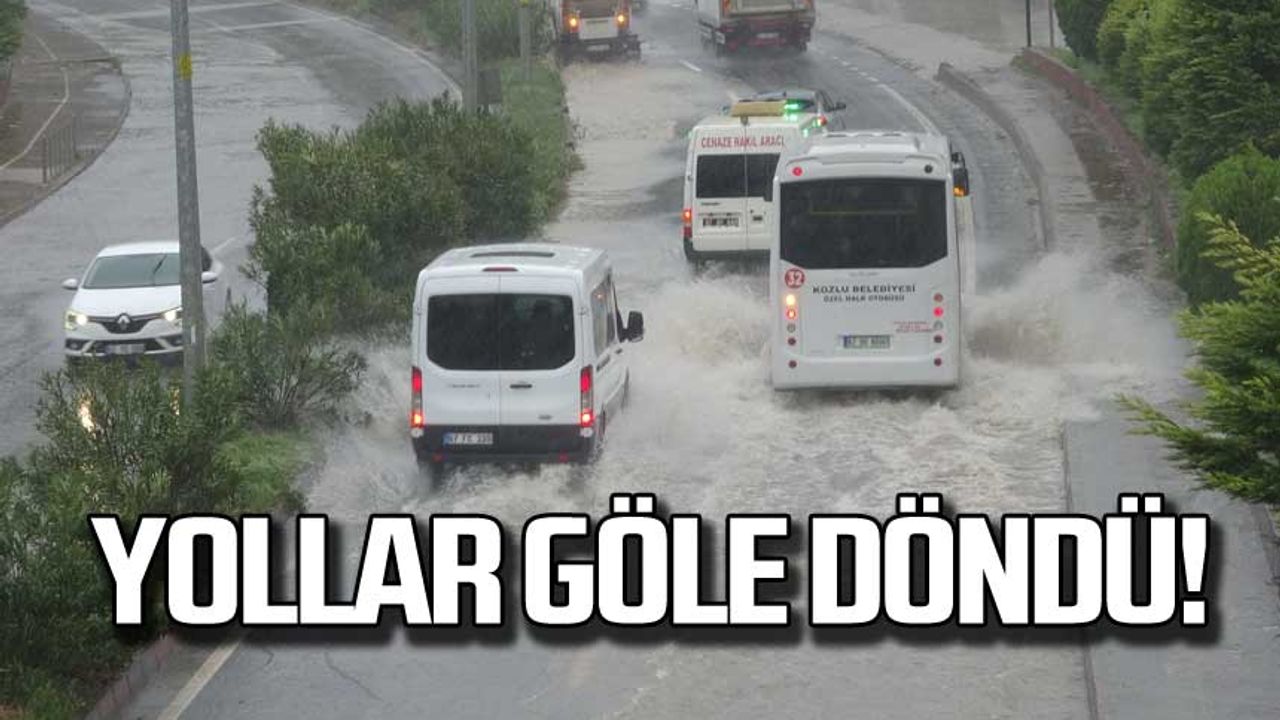 Zonguldak'ta fırtına ve yağmur hayatı olumsuz etkiledi!