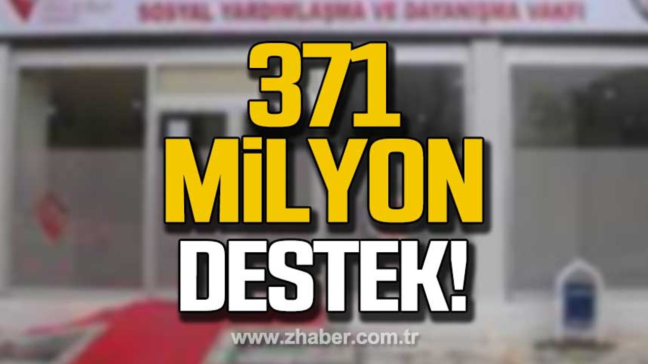 Karabük'te 371 milyon lira sosyal destek!