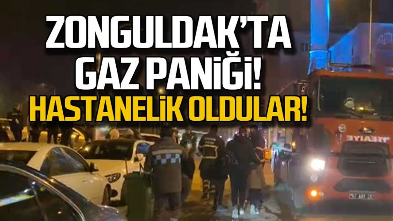 Zonguldak'ta gaz paniği! Hastanelik oldular!
