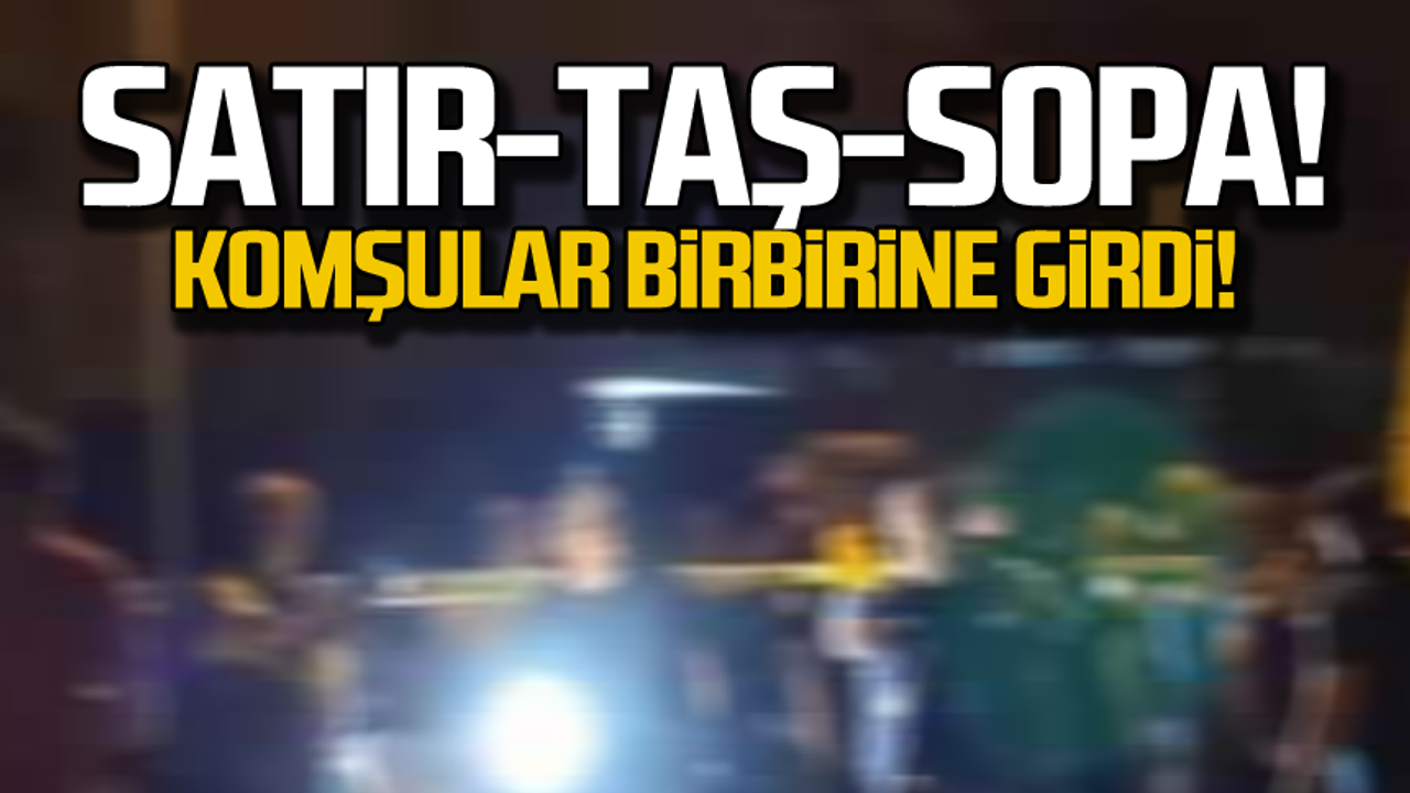 Zonguldak'ta kavga! Satır ve sopalarla saldırdılar!