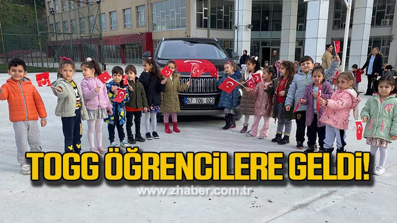 Zonguldak'ta öğrencilerin togg heyecanı!