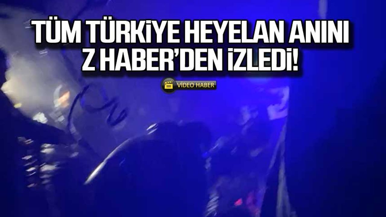 Tüm Türkiye heyelan anını Z HABER'den izledi!
