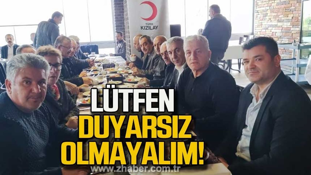 Zonguldak'ta Kızılay ve muhtarlardan ortak çağrı!