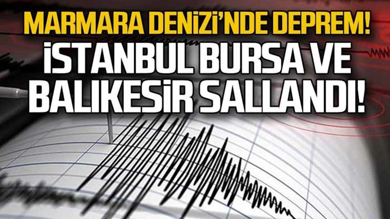 Son dakika! Bursa'da deprem oldu!