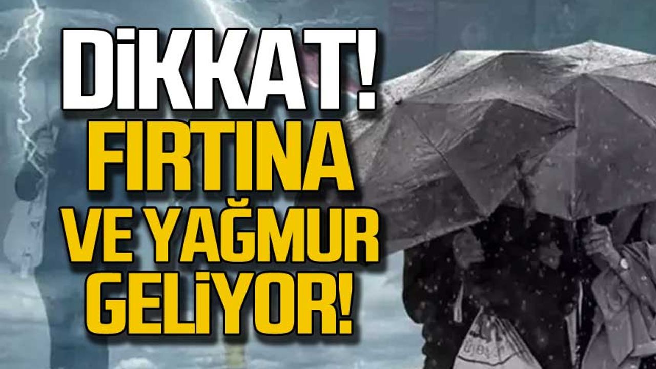 Zonguldak Valiliği uyardı! Fırtına ve yağmur geliyor!