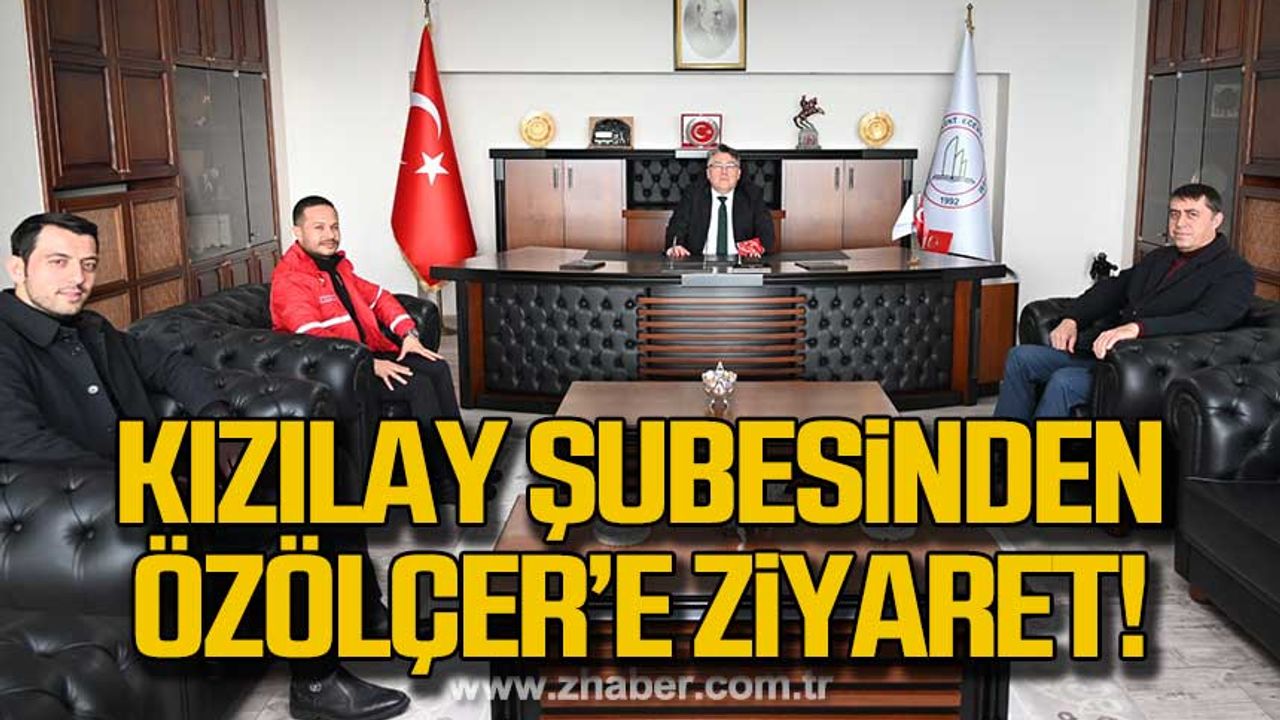 Türk Kızılayı Zonguldak Şubesinden Rektör Özölçer'e Ziyaret!