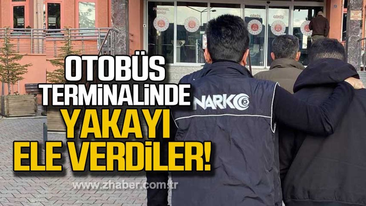 Karabük'te otobüs terminalinde yakayı ele verdiler!