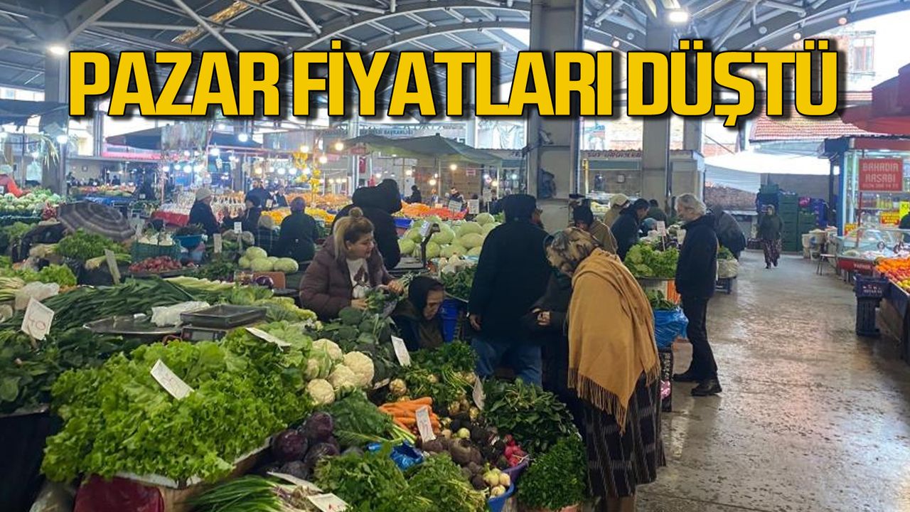 Zonguldak'ta pazar fiyatları düştü!