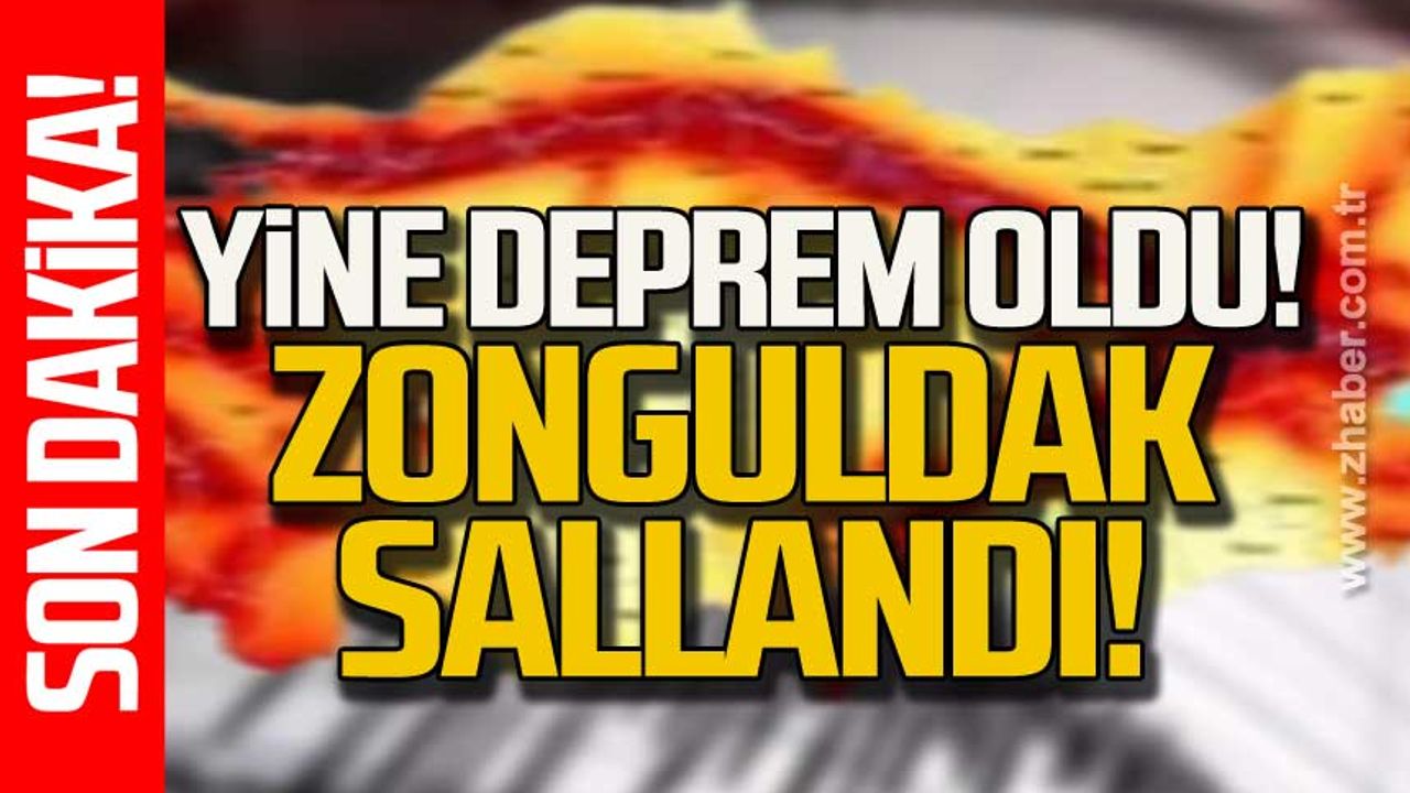 Bolu'da deprem! Zonguldak da sallandı!