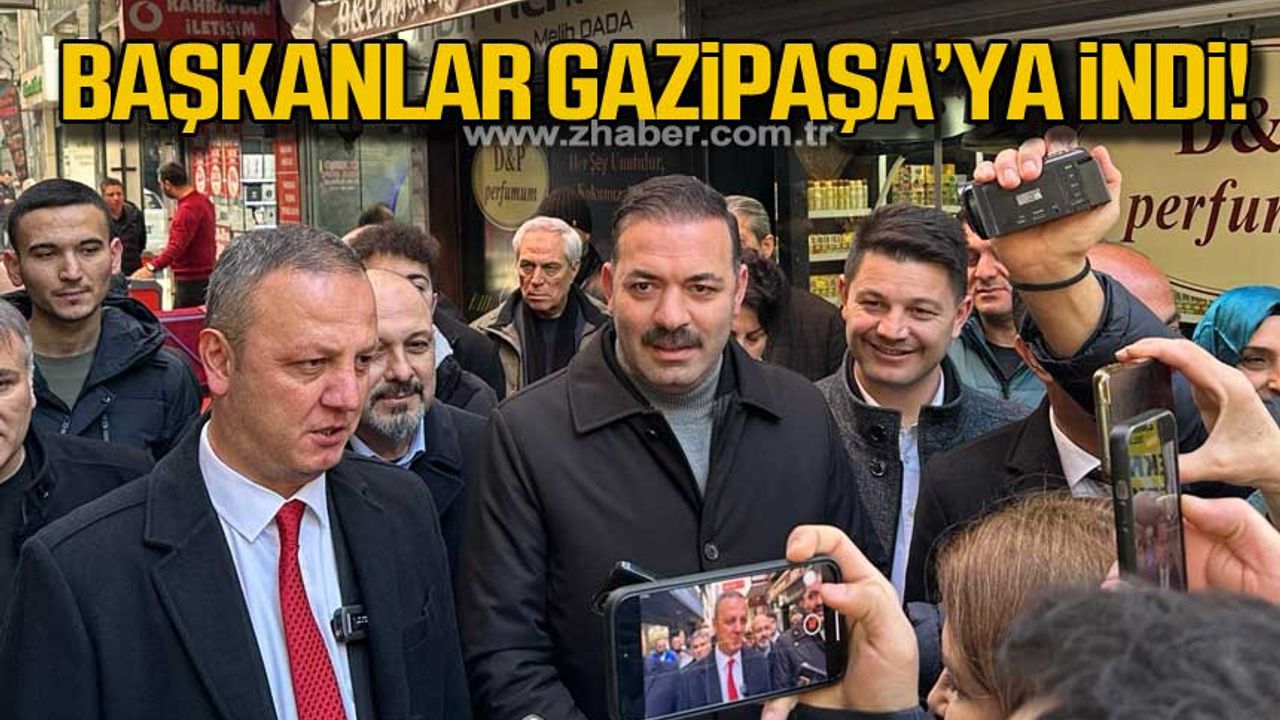 Zonguldak'ta başkanlar Gazipaşa'ya indi!