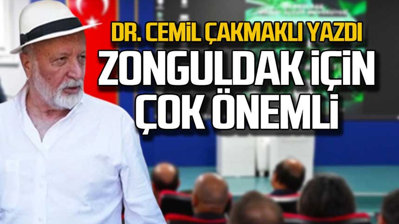 Cemil Çakmaklı yazdı... Zonguldak için önemli projeler!