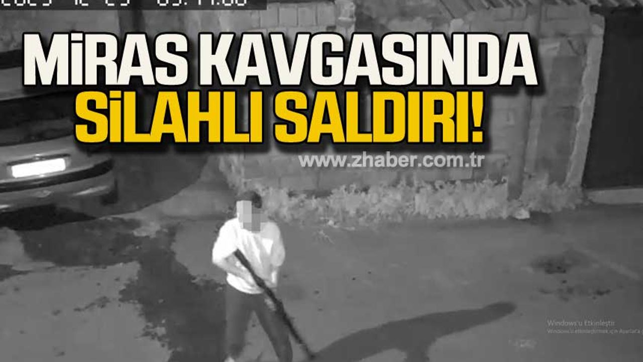 Zonguldak'ta miras kavgasında silahlı saldırı!