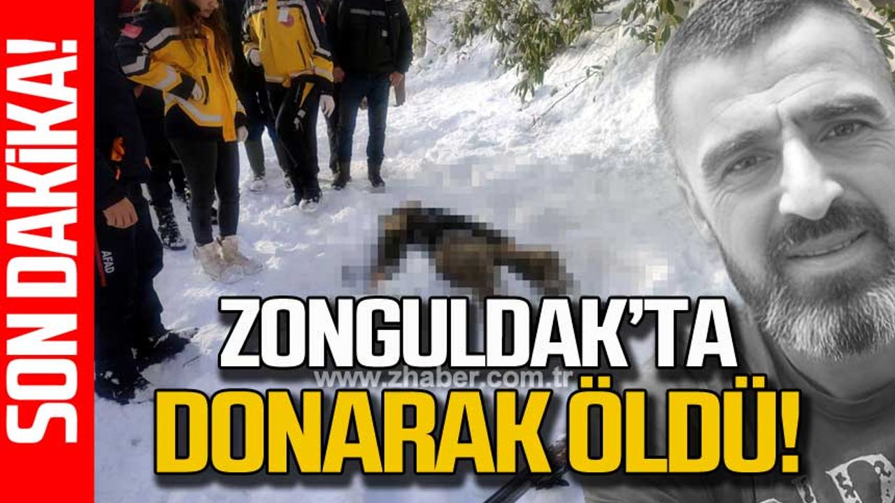 Zonguldak'ta avcı donarak öldü!