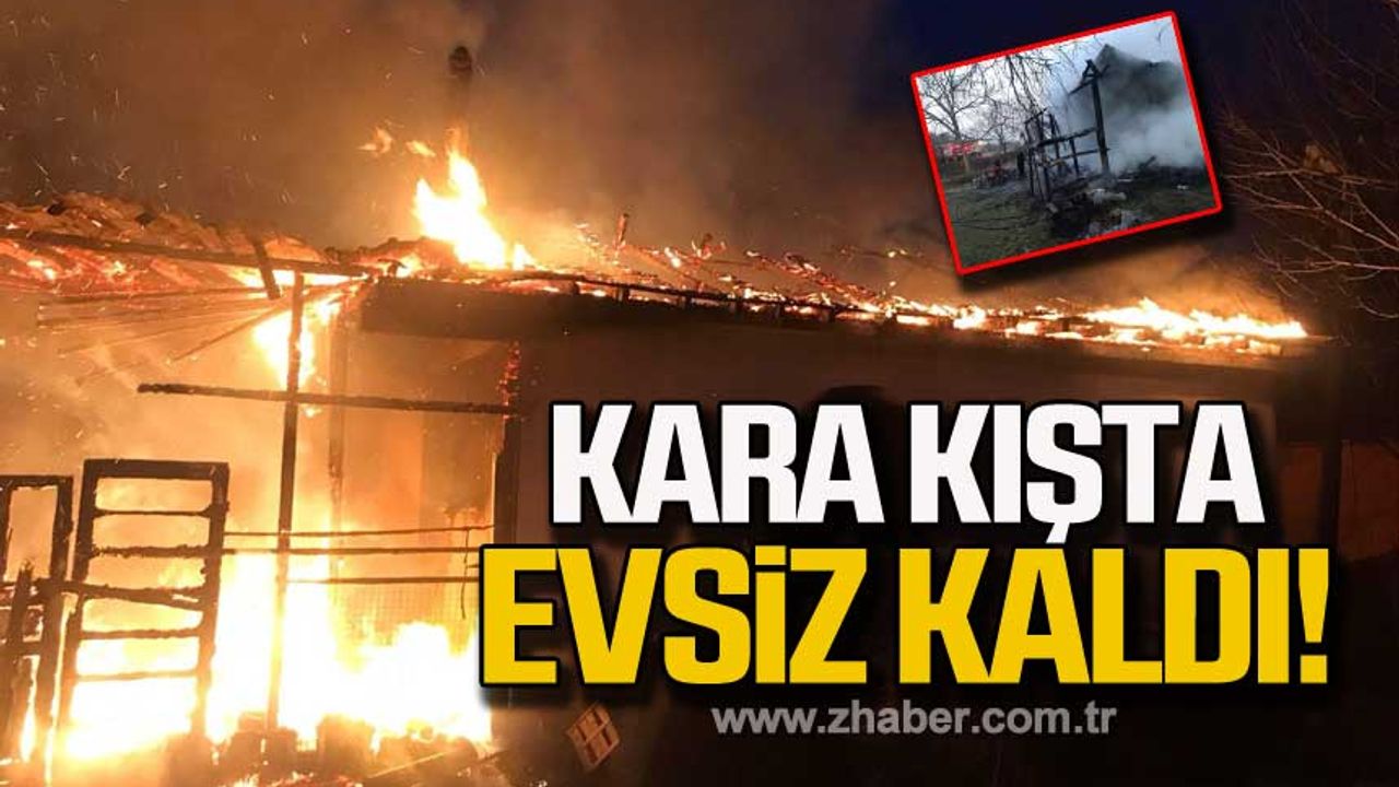 Zonguldak Gökçebey'de yangın