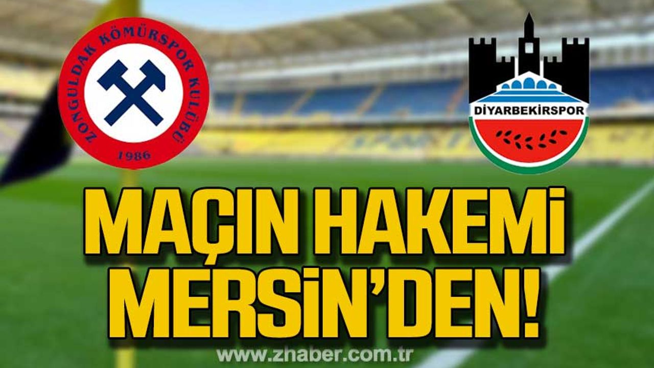 Diyarbekirspor ve Zonguldak Kömürspor maçının hakemi Mersin’den!