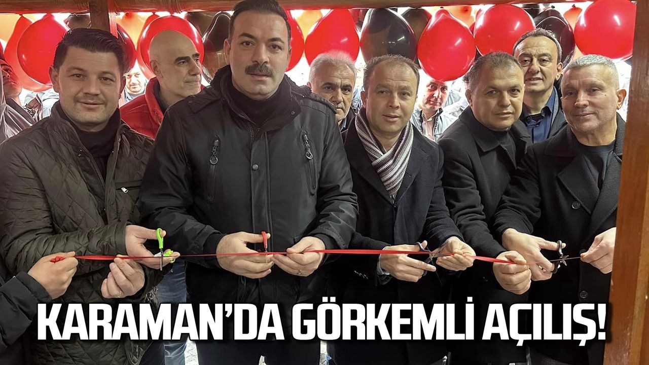 Zonguldak Karaman'da görkemli açılış!