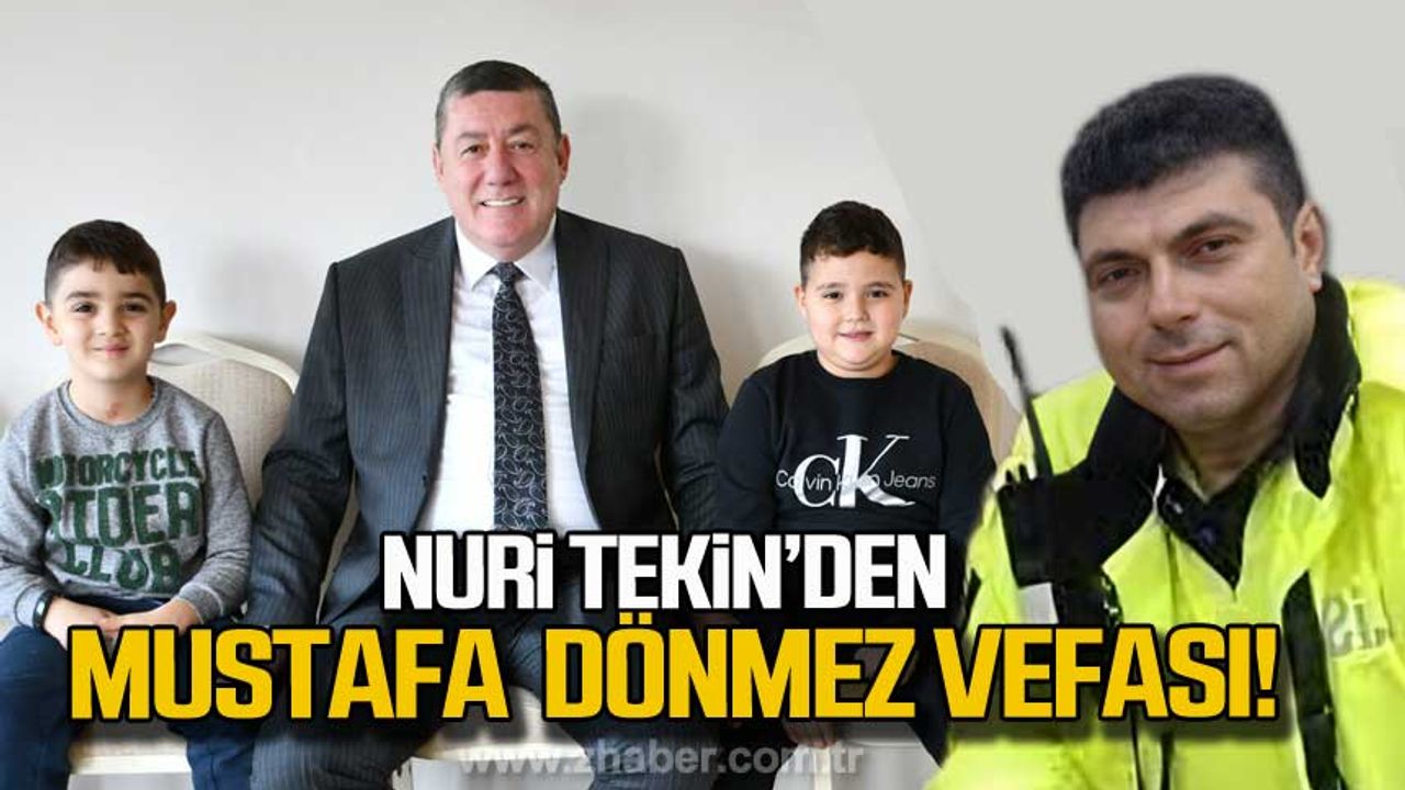 Zonguldak Alaplı Belediye Başkanı Nuri Tekin’den Mustafa Dönmez vefası!