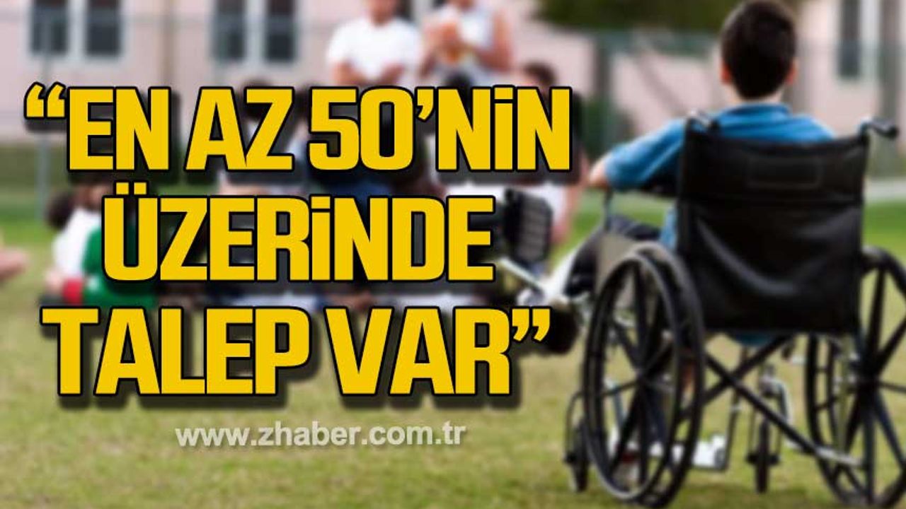 Şirin; "15 tane tekerlekli sandalye bütün ihtiyaçları karşılamamıza yeterli değil"