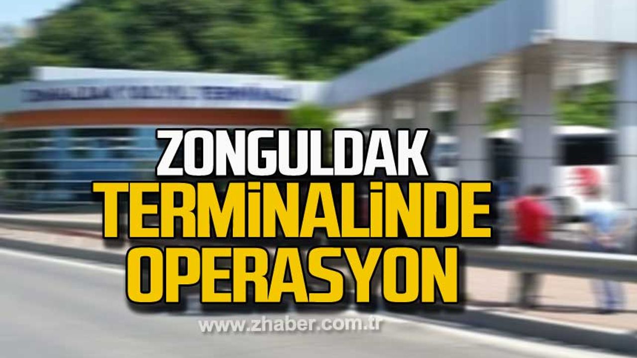 Zonguldak 100. Yıl Otobüs Terminalinde sahte para operasyonu
