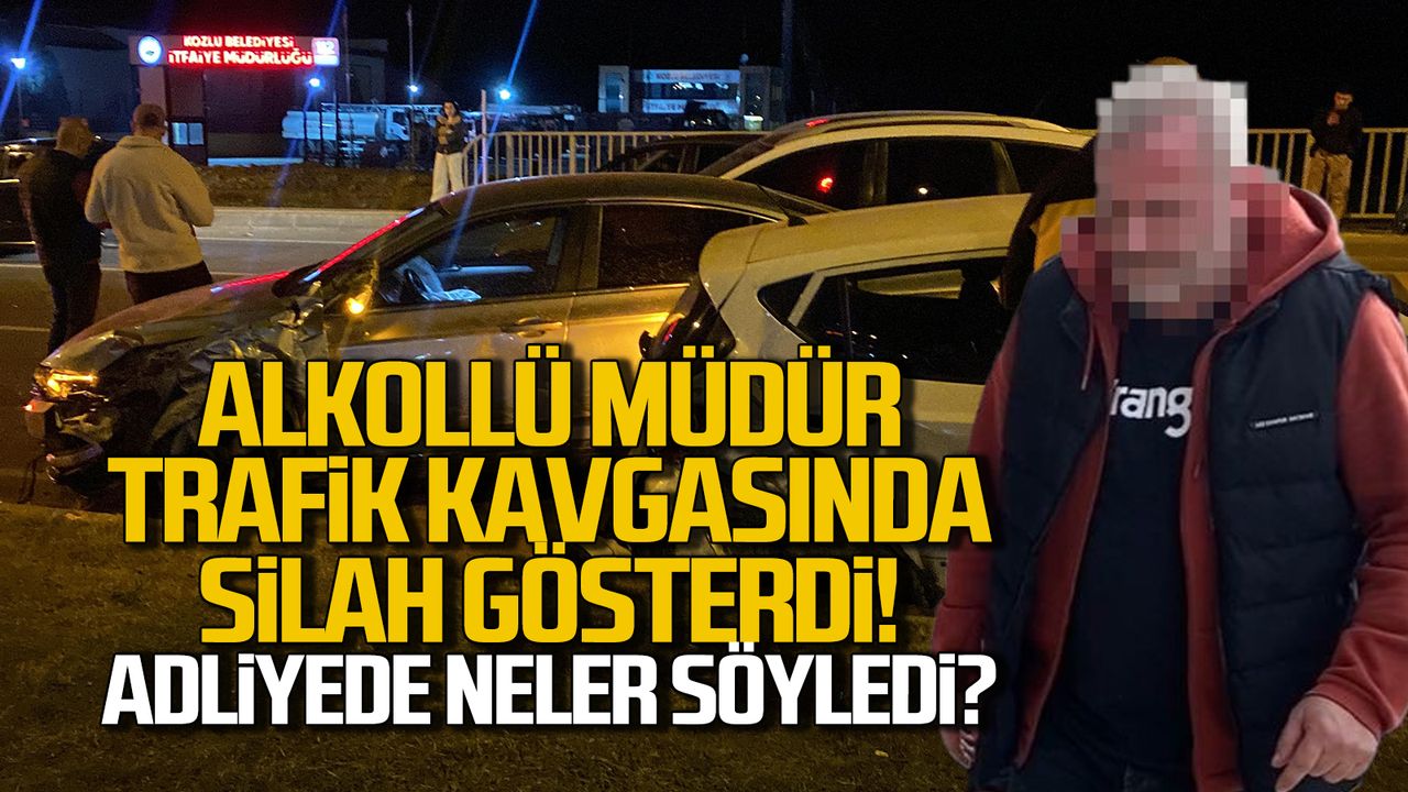 Zonguldak Alo 170 Müdürü İsmail Aslan trafik kavgasında silah gösterdi!