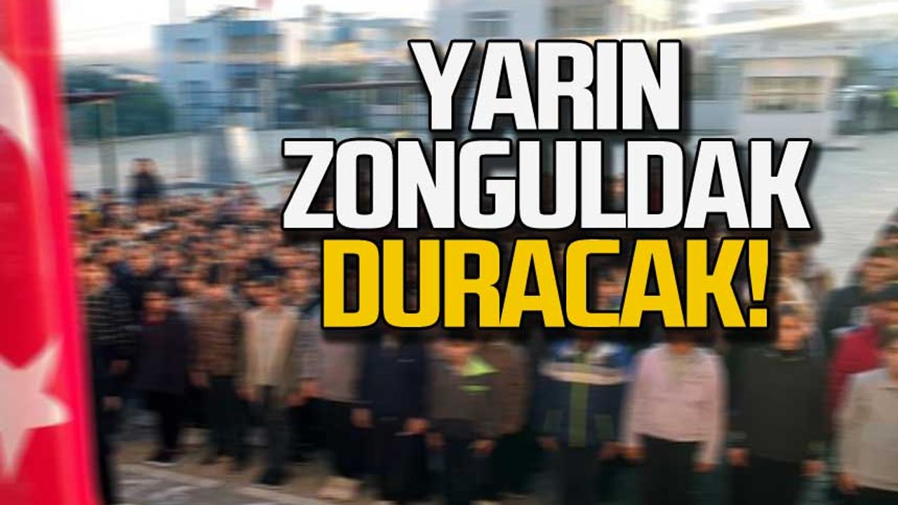 Zonguldak'tan depremde hayatını kaybedenler için saygı duruşu!