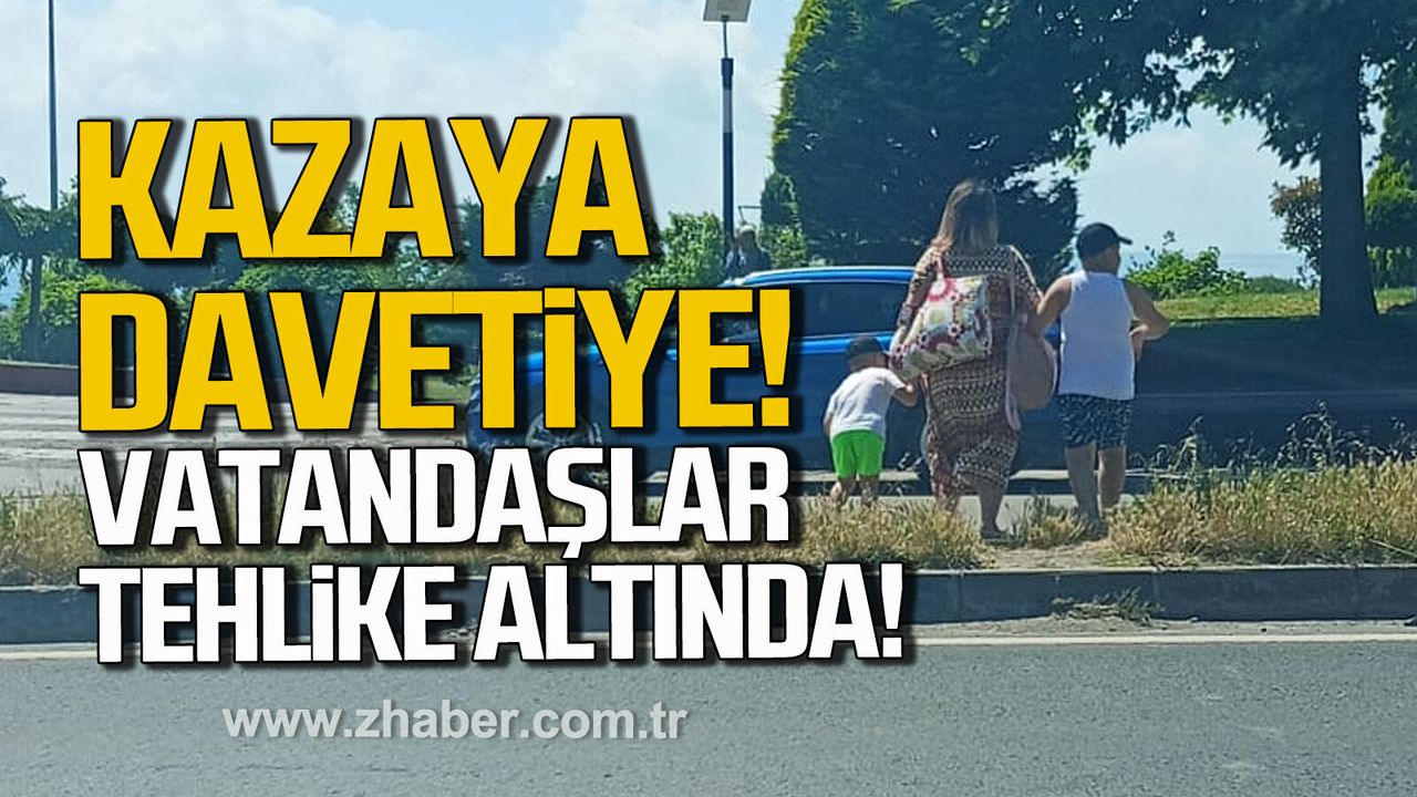 Kozlu sahil yolunda tehlike: Üst geçit eksikliği vatandaşlar