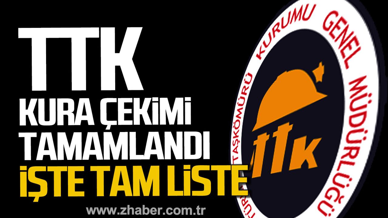 TTK 262 sürekli işçi alımı kura çekimi tamamlandı.