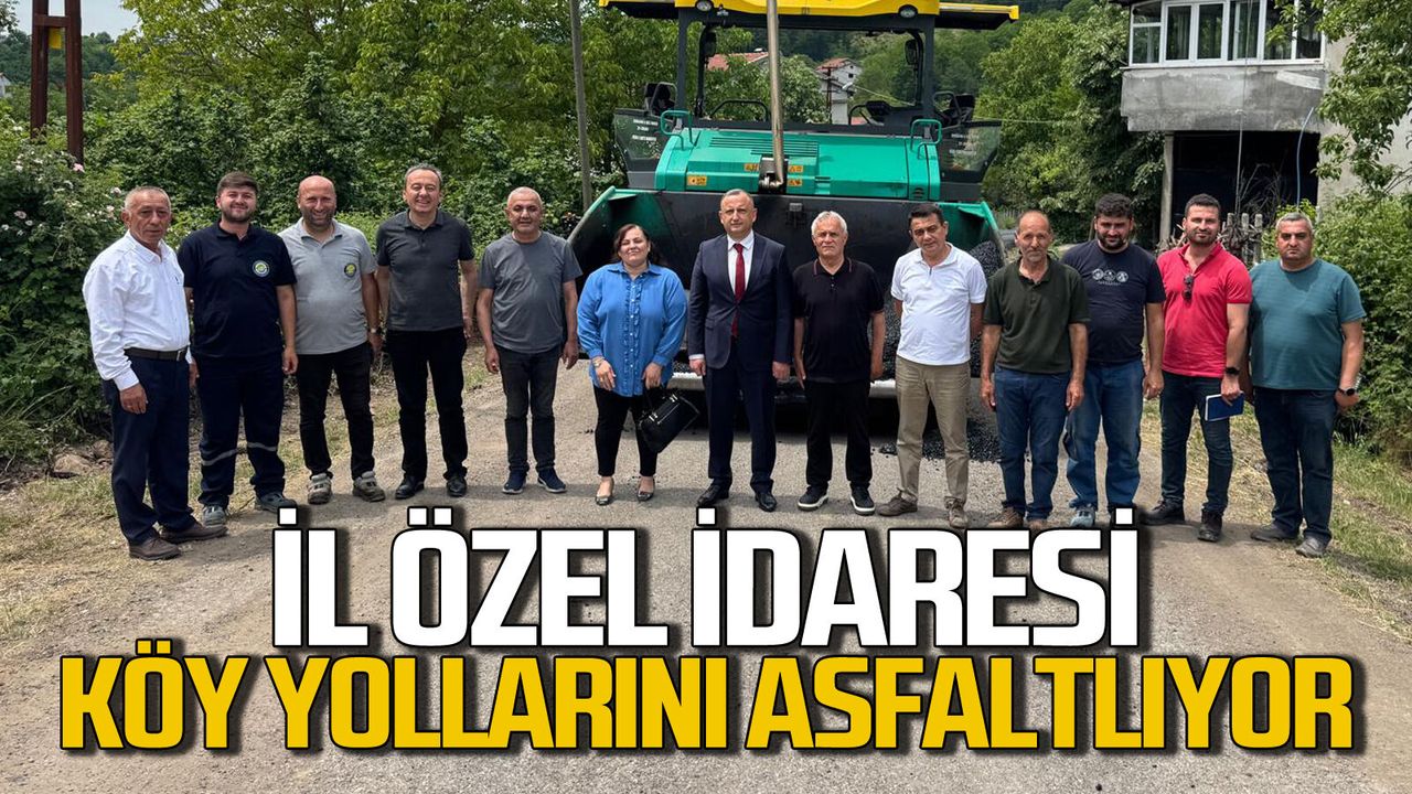 Zonguldak İl Özel İdaresi asfalt çalışmalarına hız
