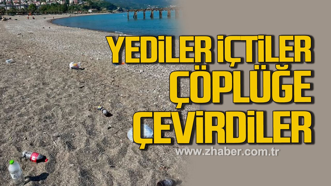 Filyos sahili çöplüğe döndü: Vatandaşlar tepkili