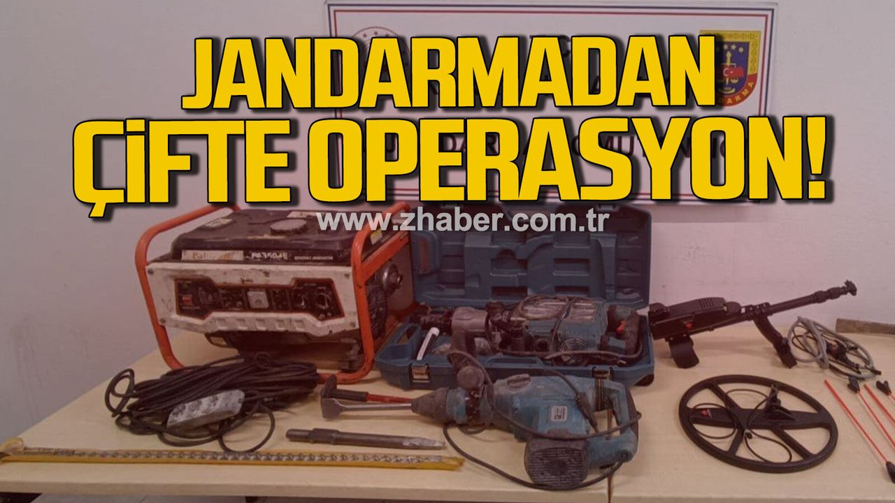 Karabük'te kaçak kazı ve uy*şturucu operasyonların