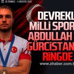 Devrekli Milli Sporcu Abdullah Tığ Gürcistan’da ringde