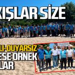 Sahile yayıldılar duyarlı-duyarsız herkese örnek oldular