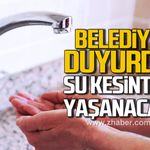 Kilimli Belediyesi duyurdu. Su kesintisi yaşanacak