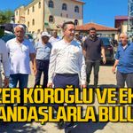 Sezer Köroğlu ve ekibi Elvanpazarcık’ta vatandaşlarla buluştu