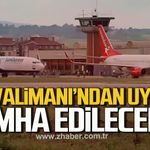 Zonguldak Havalimanı’ndan yolculara sıvı ve güvenlik uyarısı