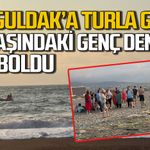 Zonguldak'a tur ile gelip denize giren 16 yaşındaki çocuk kayboldu: Son anları kamerada