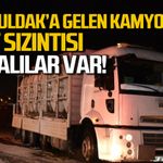 Zonguldak'a gelen kamyonda asit sızıntısı... Yaralılar var