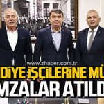 Zonguldak Belediyesi’nde toplu iş sözleşmesi sevinci