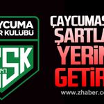 Çaycumaspor şartları yerine getirdi.