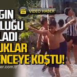 Zonguldak’ta yangın musluğu patladı, Sokak aquaparka döndü