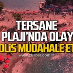 Zonguldak tersane plajı'nda olay
