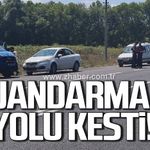 Çaycuma'da jandarmadan kara yolunda sıkı güvenlik denetimi