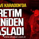 Kozlu ve Karadon'da üretim yeniden başladı.