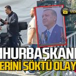 Cumhurbaşkanı Erdoğan’ın fotoğrafını söküp indirdi