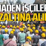 Maden işçileri Enerji Bakanlığı’nda gözaltına alındı.
