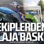 Kdz. Ereğli'de Mervealtı Plajı’ndaki çadır ve baraka işgalleri kaldırıldı.