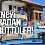Bartın'da tekneyi karadan yürüttüler